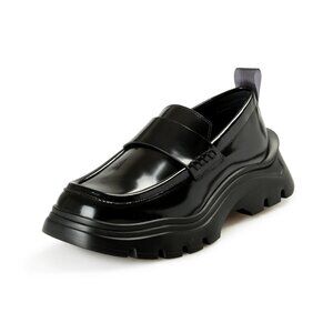 Scuderia Ferrari Women's "FLUID CHUNKY" Brushed Leather Loafers Shoes US 9 IT 39